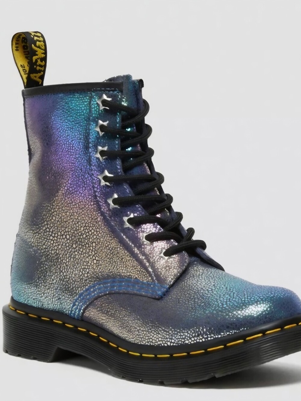 DR. MARTENS, 1460, Purple Rainbow Ray, Women's Size 11 Iridescent Lace-Up